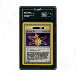 2000 Neo Genesis 1st Edition Miracle Berry #94 TAG 8.5 on Beezie.