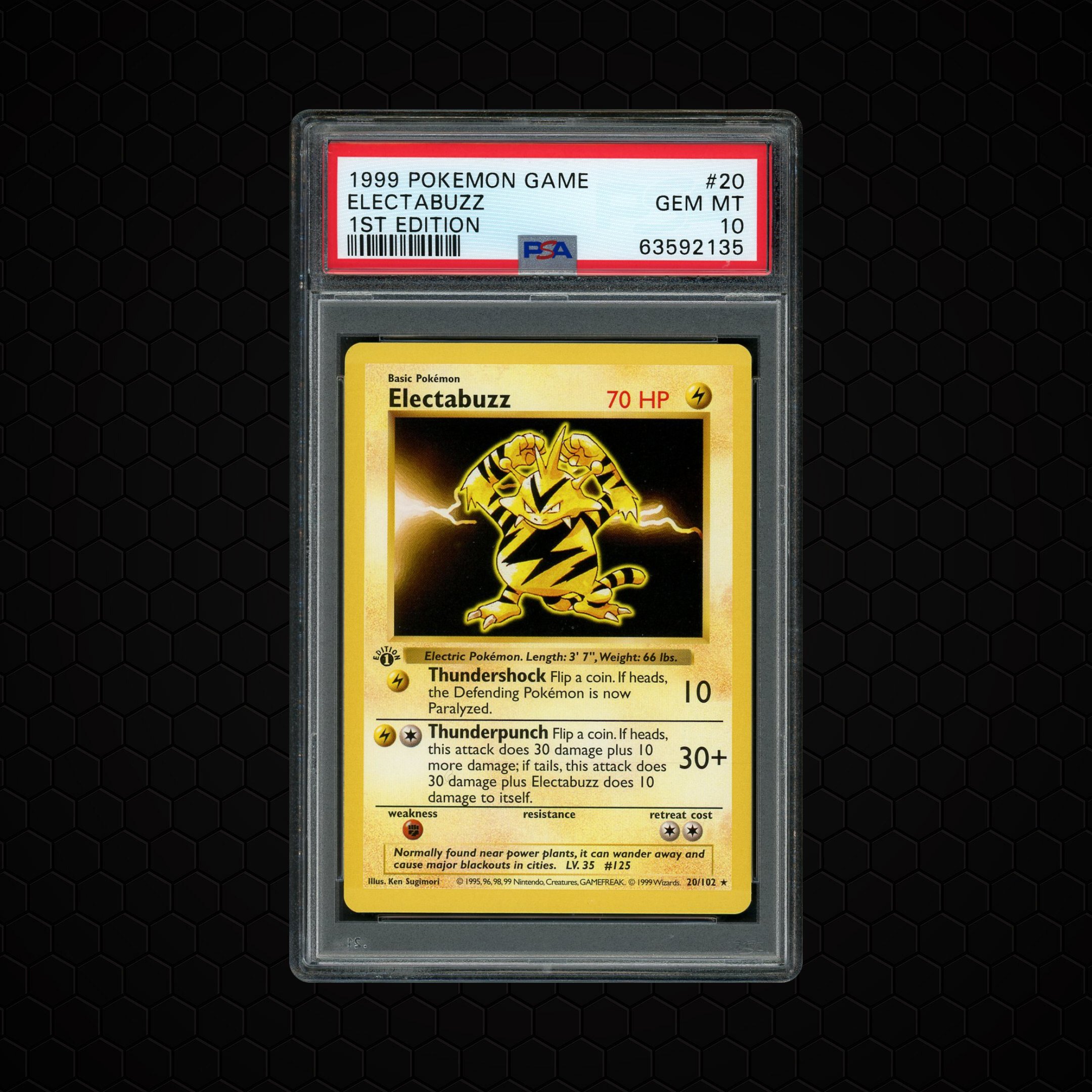 1999 Game 1st Edition Electabuzz #20 PSA 10