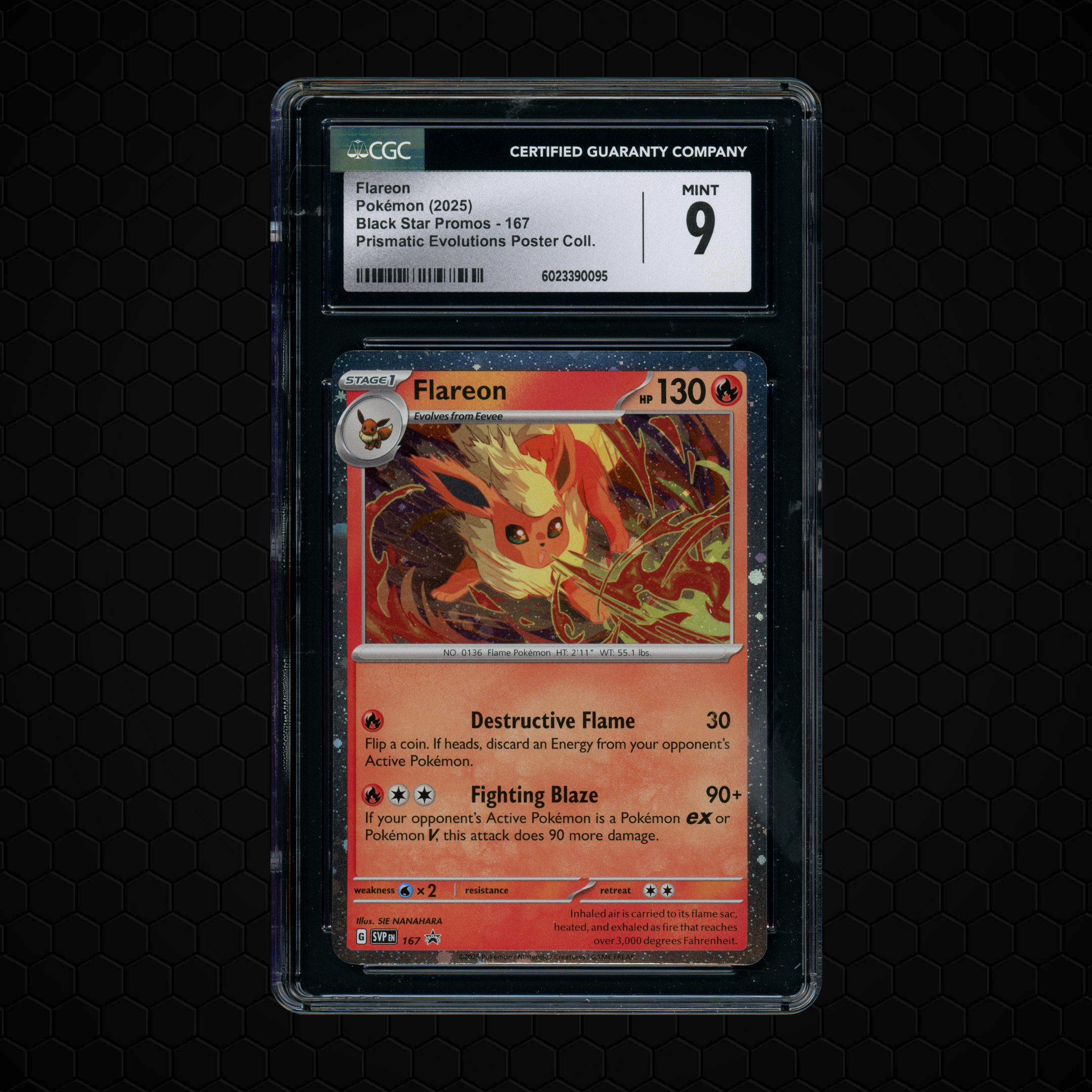 2025 Black Star Promos Flareon #167 CGC 9