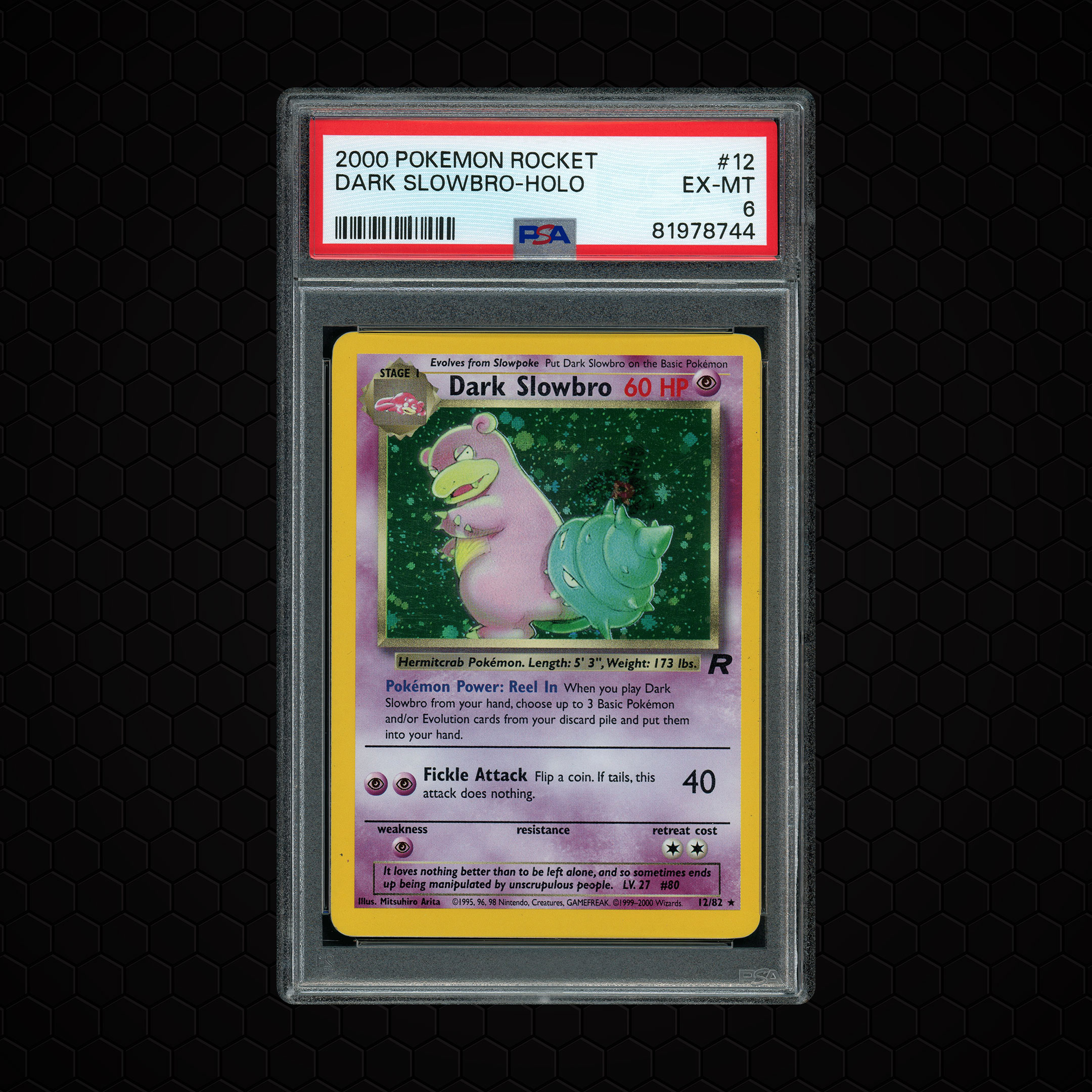 2000 Rocket Dark Slowbro #12 PSA 6