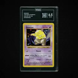 1999 Base Set Shadowless Drowzee #49 TAG 6.5 on Beezie.