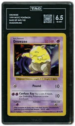 1999 Base Set Shadowless Drowzee #49 TAG 6.5 on Beezie.