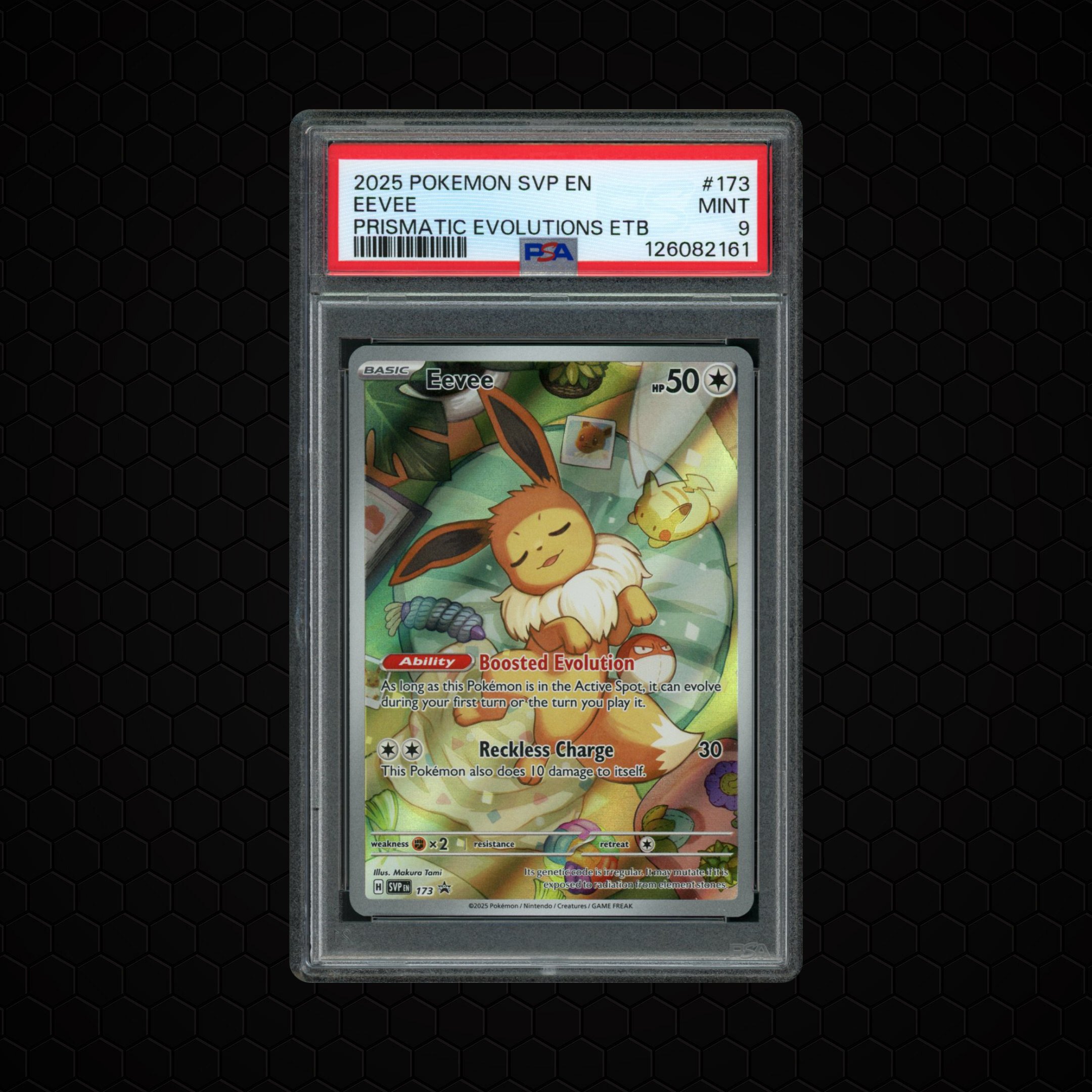 2025 Black Star Promo Eevee #173 PSA 9
