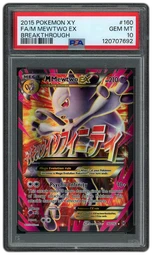 2015 XY Breakthrough M Mewtwo EX #160 PSA 10 on Beezie.