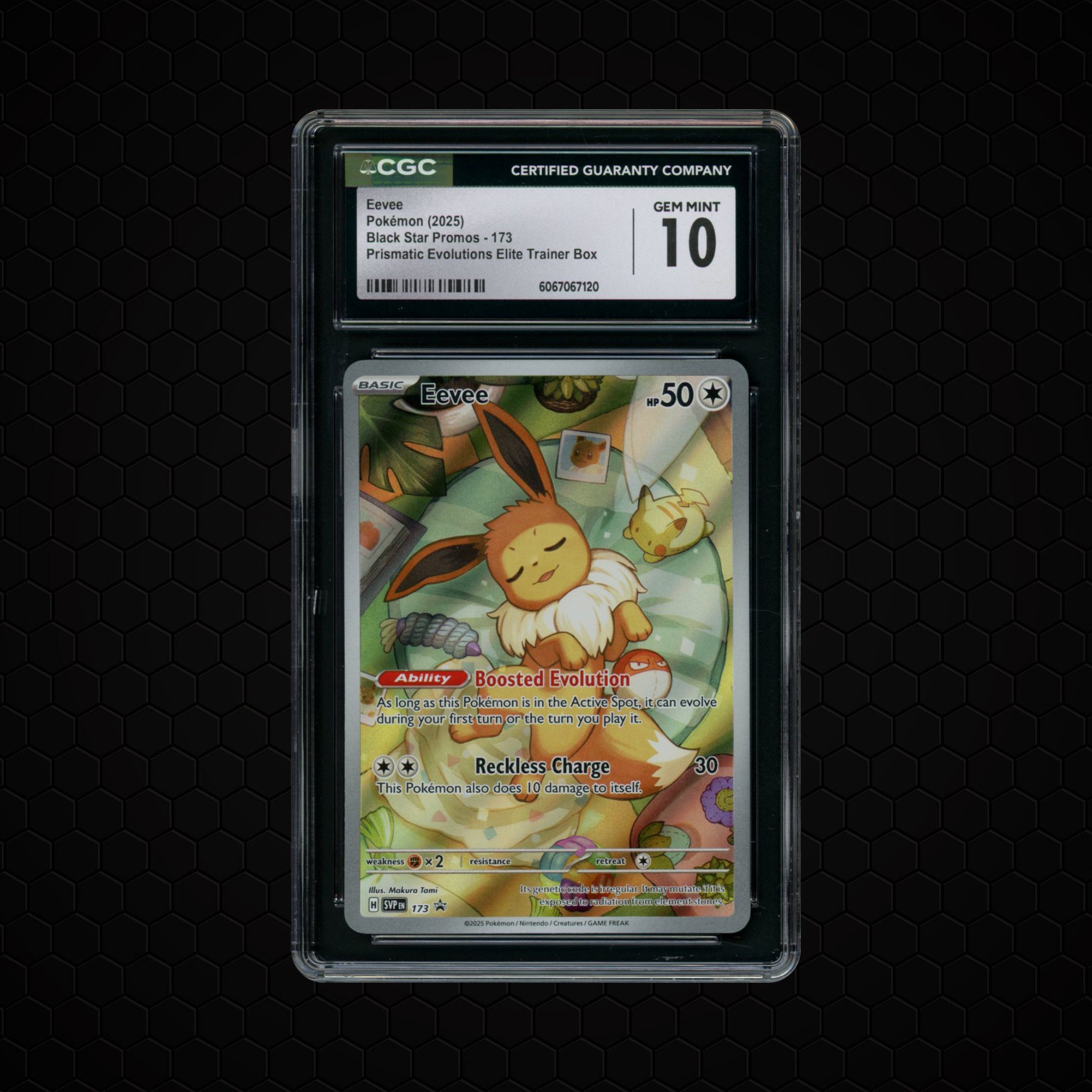 2025 Black Star Promo Eevee #173 CGC 10