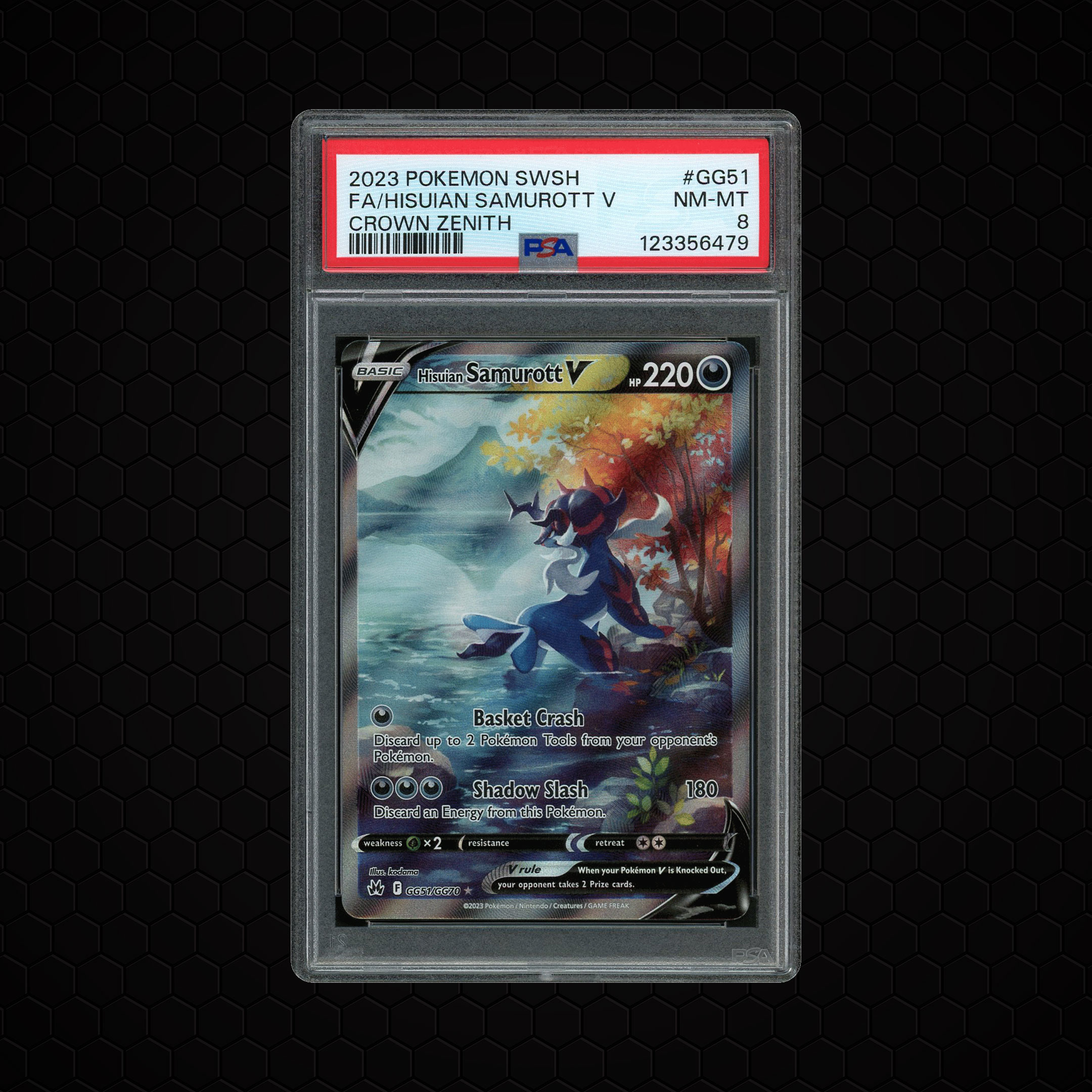 2023 Crown Zenith Hisuian Samurott V #GG51 PSA 8