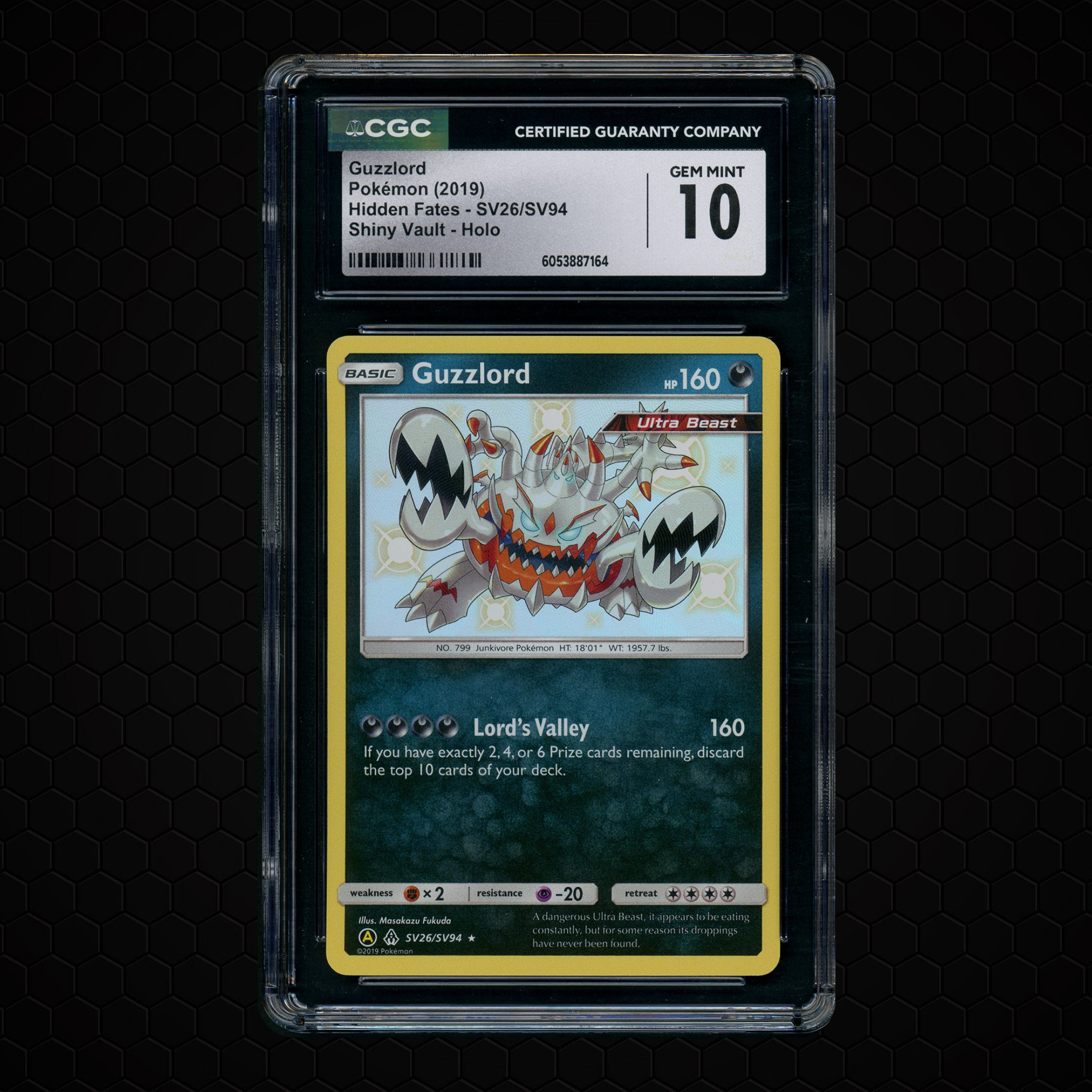2019 Hidden Fates Guzzlord #SV26 CGC 10