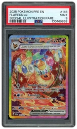 2025 Prismatic Evolutions Flareon ex #146 PSA 9 on Beezie.