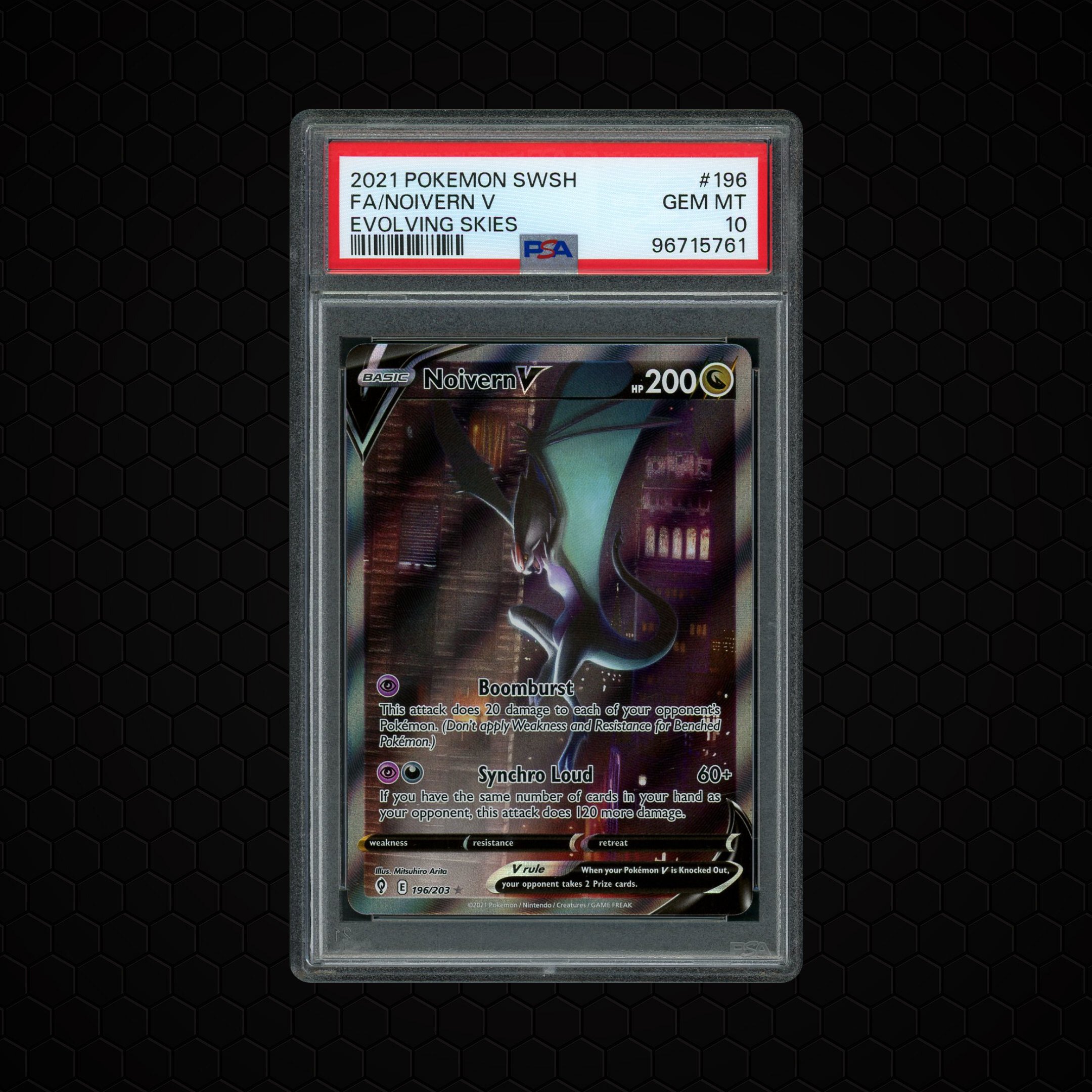 2021 Evolving Skies Noivern V #196 PSA 10