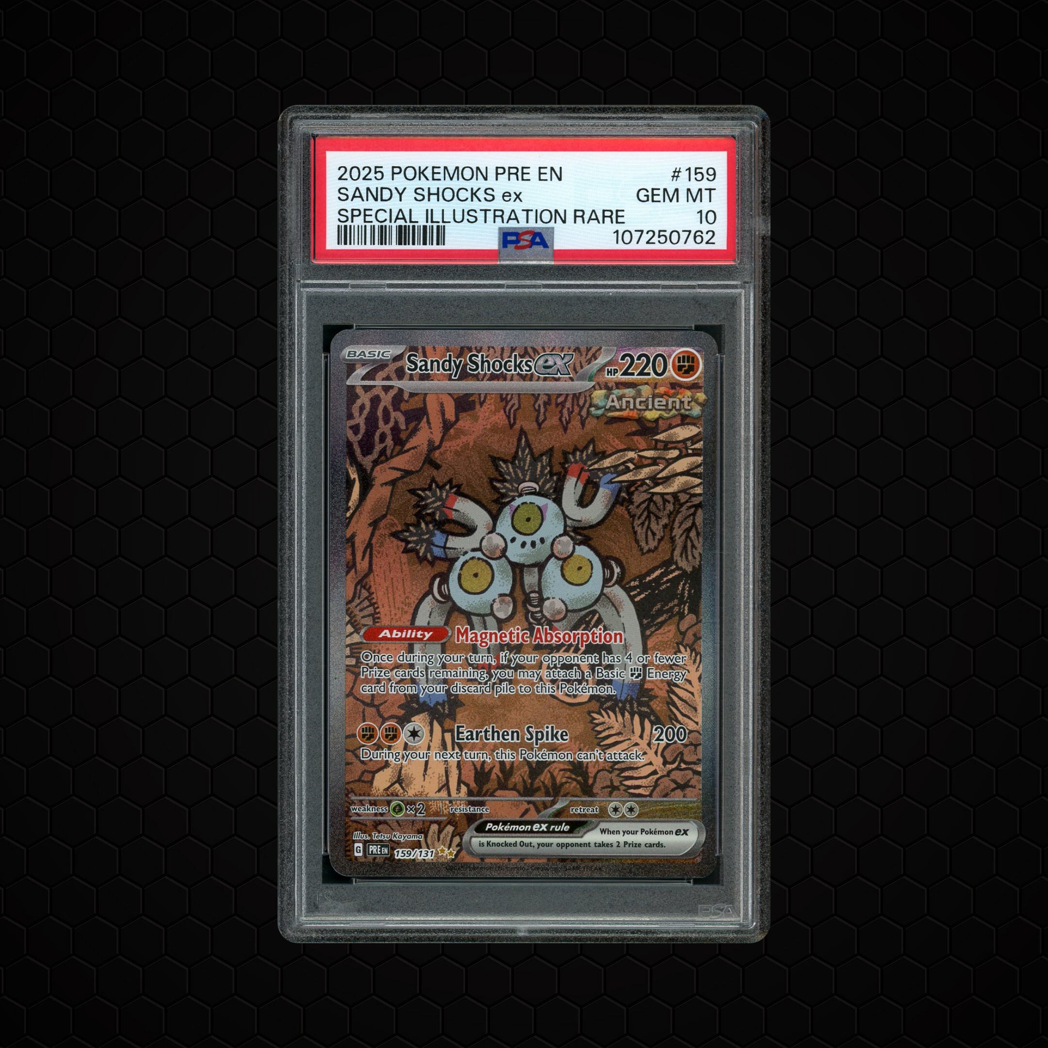 2025 Prismatic Evolutions Sandy Shocks EX #159 PSA 10