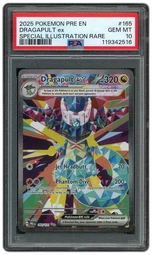 2025 Prismatic Evolutions Dragapult EX #165 PSA 10 on Beezie.