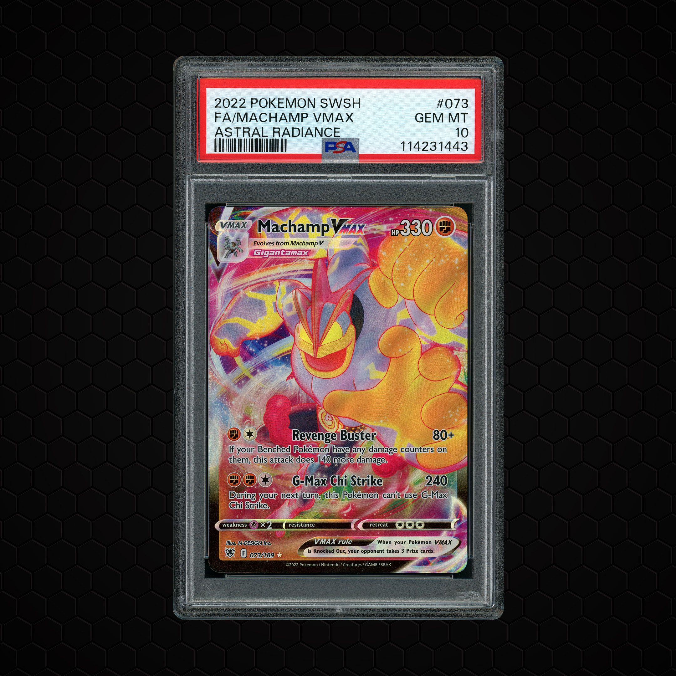 2022 Astral Radiance Machamp VMAX #73 PSA 10