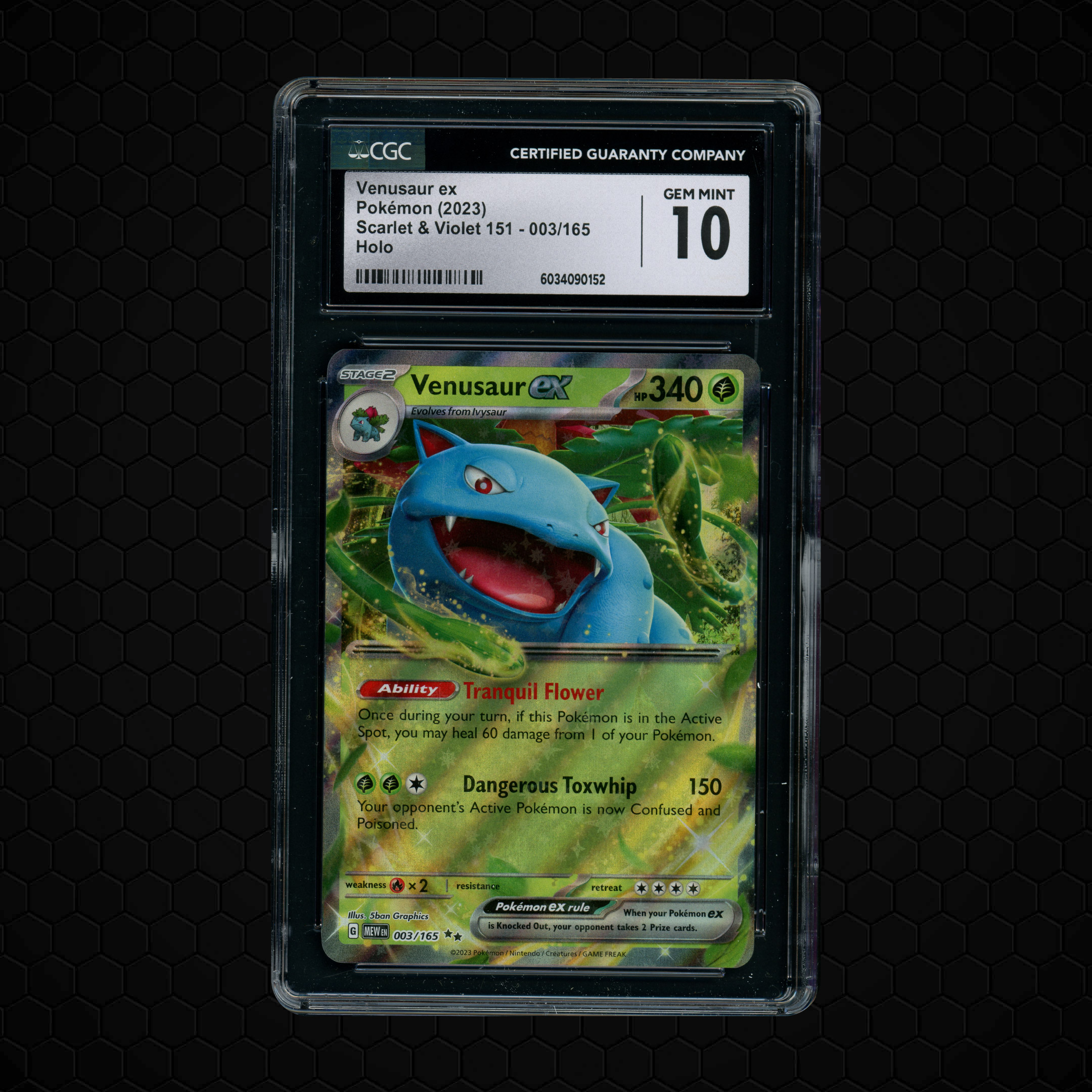 2023 Pokemon 151 Venusaur EX #3 CGC 10