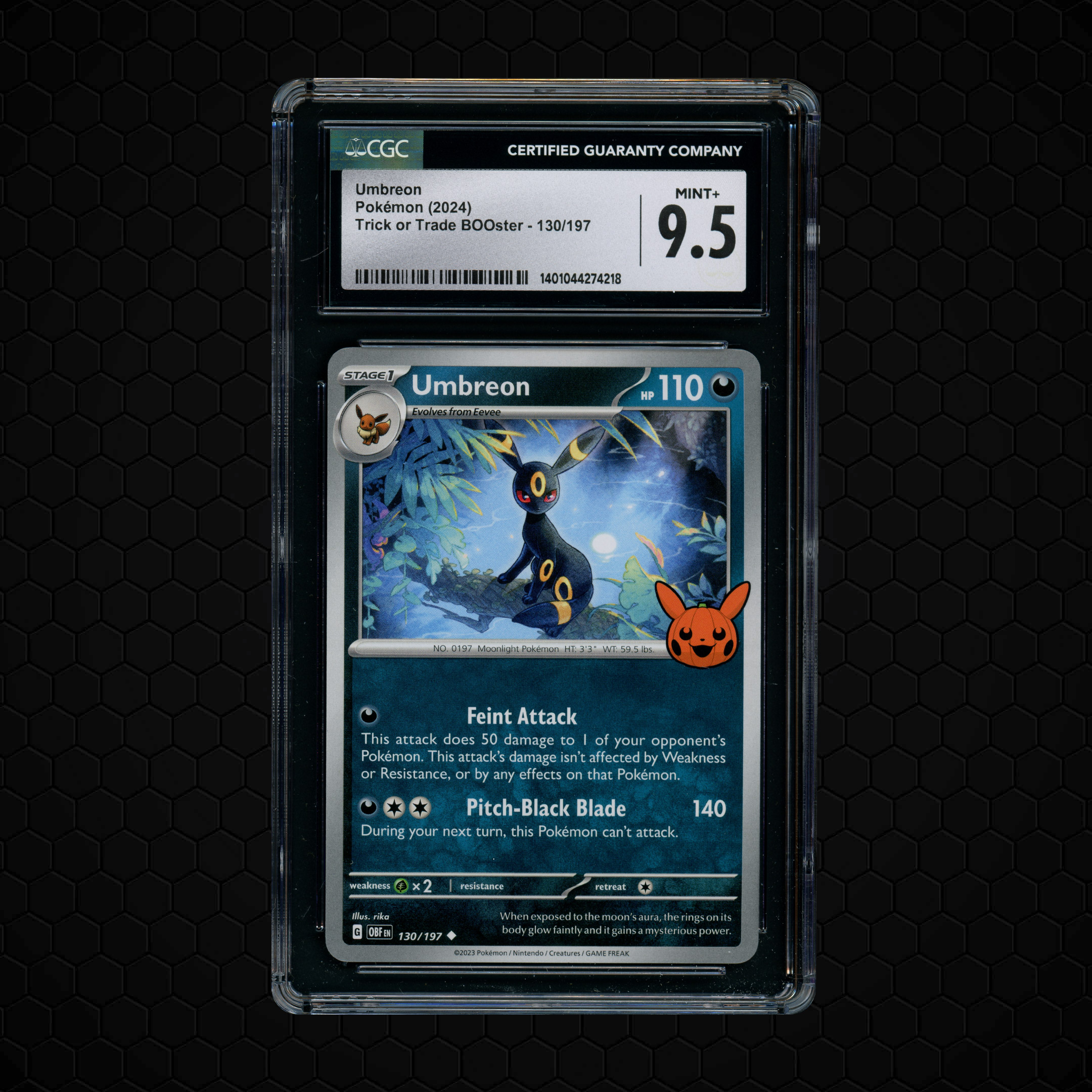 2024 Trick or Trade Booster Umbreon #130 CGC 9.5