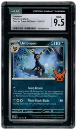2024 Trick or Trade Booster Umbreon #130 CGC 9.5 on Beezie.
