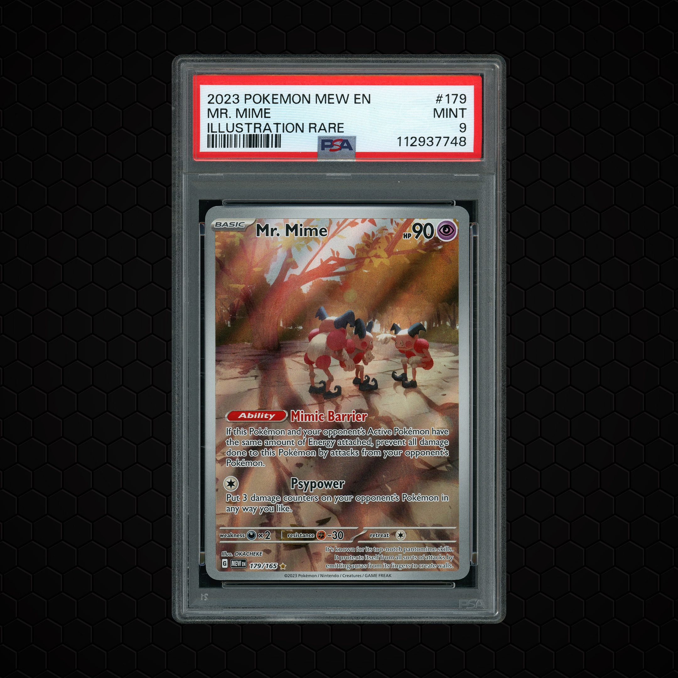 2023 Pokemon 151 Mr. Mime #179 PSA 9