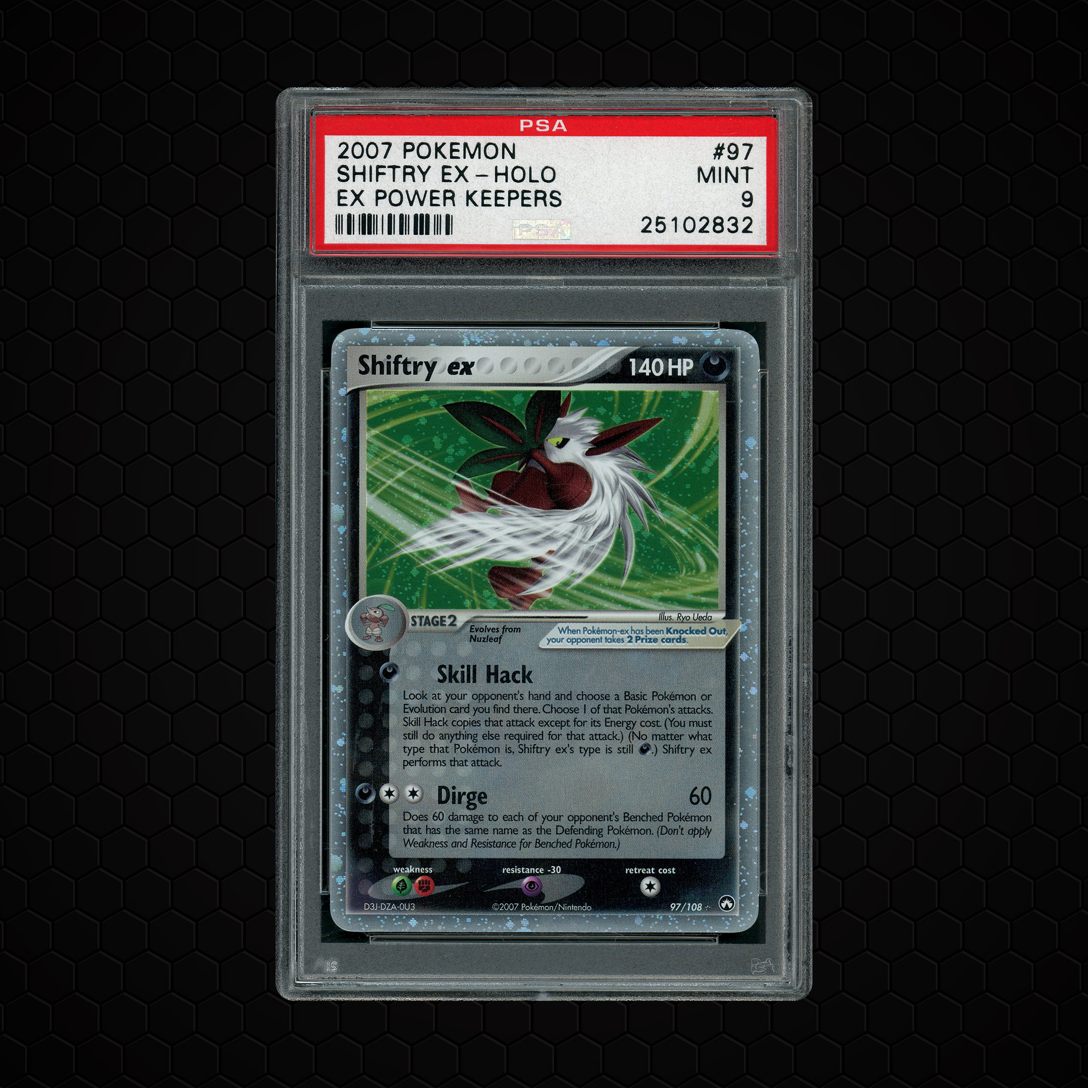2007 EX Power Keepers Shiftry EX #97 PSA 9