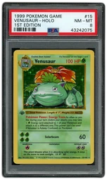 1999 Game 1st Edition Venusaur #15 PSA 8 on Beezie.