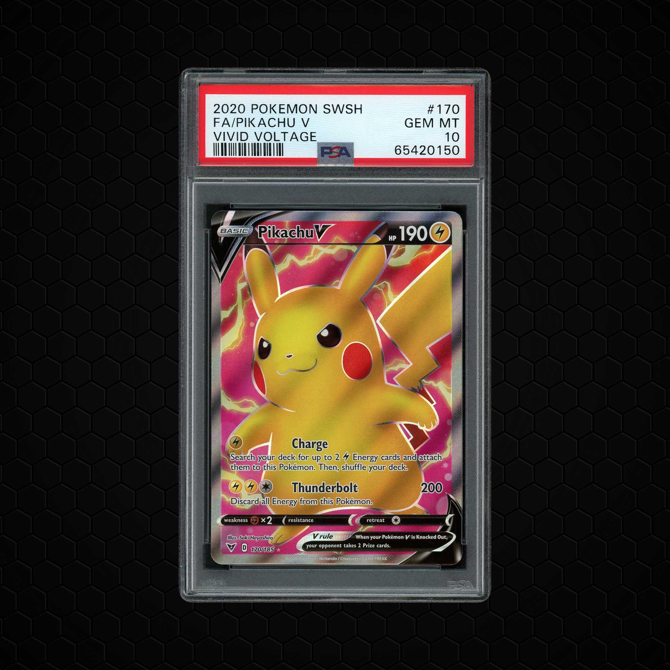 2020 Vivid Voltage Pikachu V #150 PSA 10