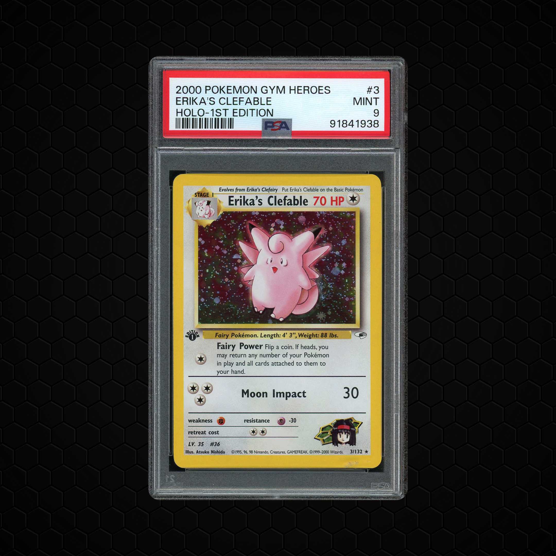 2000 Gym Heroes 1st Edition Erika's Clefable #3 PSA 9