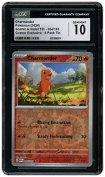 2024 Pokemon 151 Charmander #4 CGC 10 on Beezie.