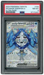 2024 Twilight Masquerade Wellspring Mask Ogerpon EX #194 PSA 8 on Beezie.