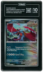 2025 Prismatic Evolutions Masterball Roaring Moon #65 TAG 10 on Beezie.