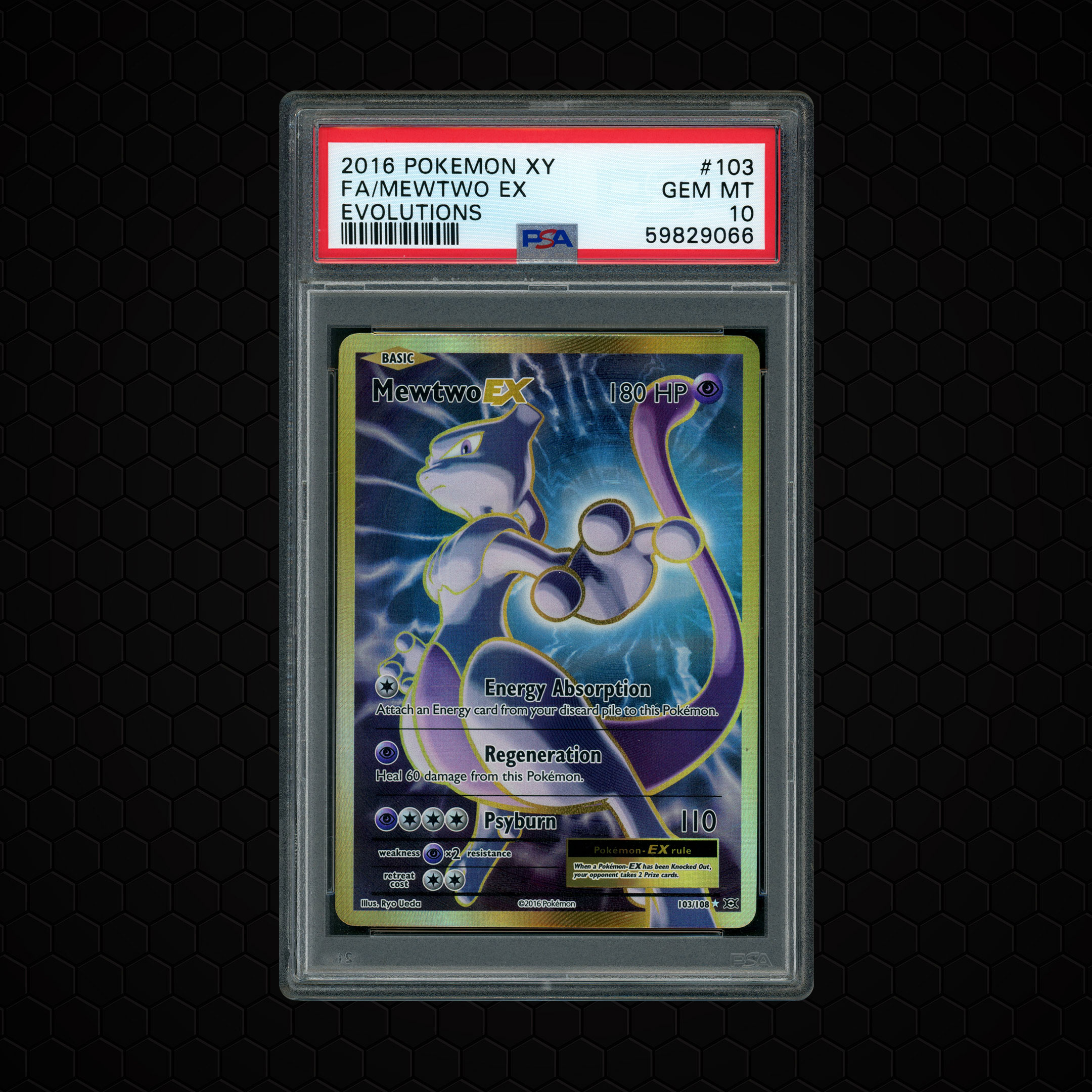 2016 XY Evolutions Mewtwo EX #103 PSA 10