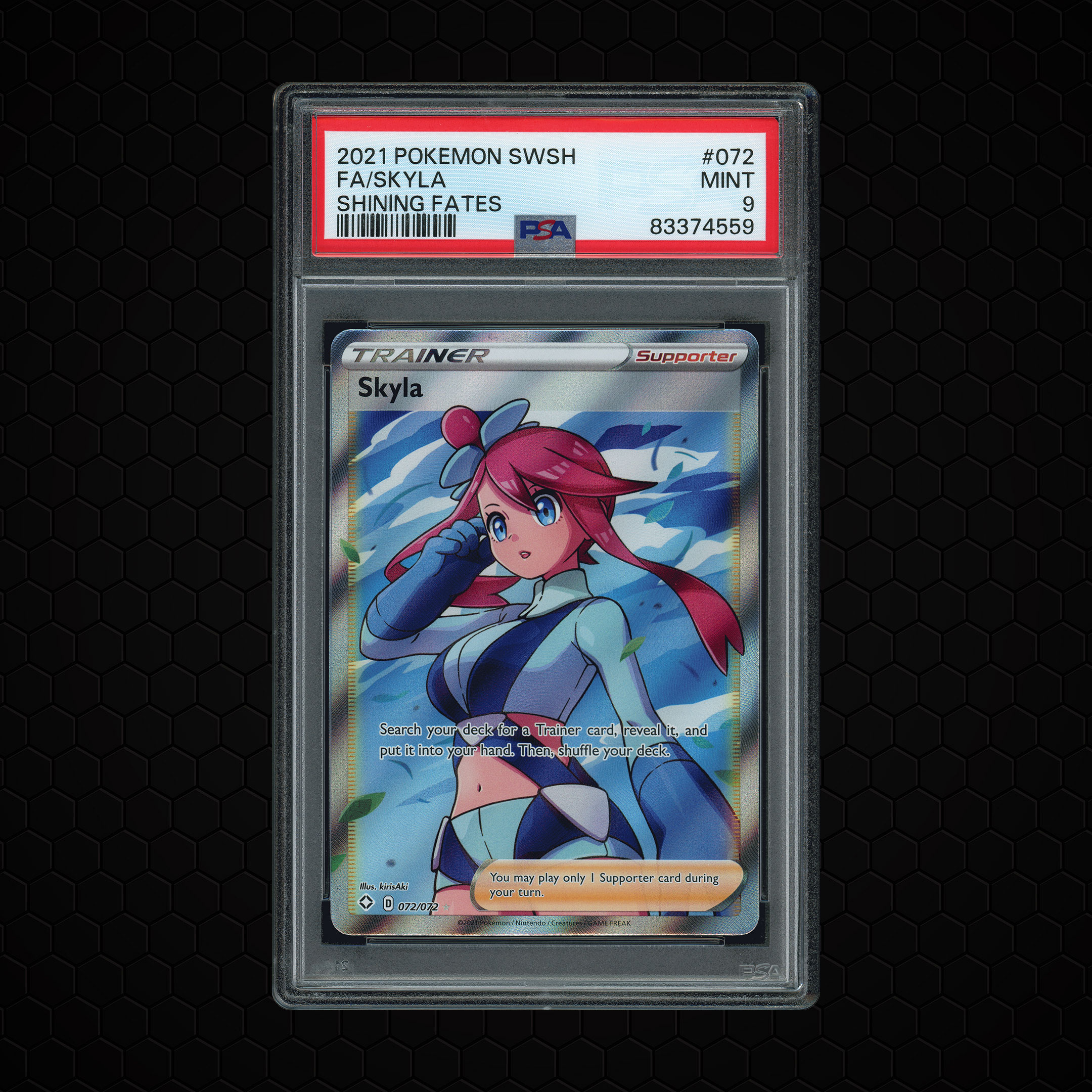 2021 Shining Fates Skyla #72 PSA 9