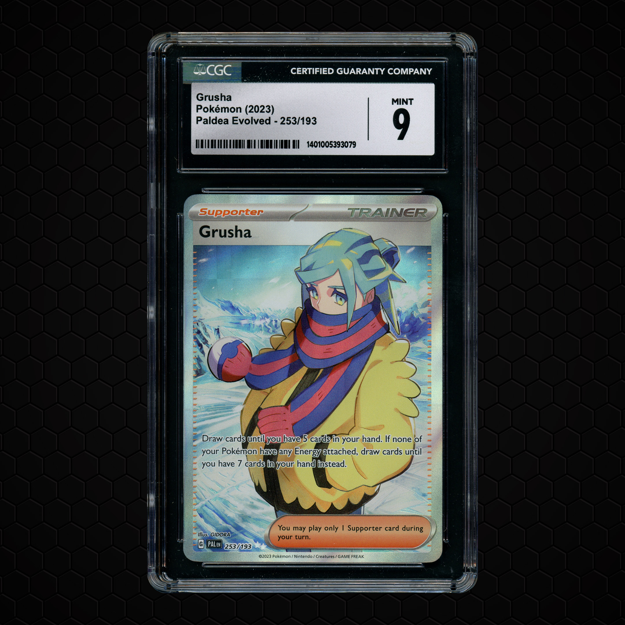 2023 Paldea Evolved Grusha #253 CGC 9