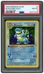 1999 Game 1st Edition Blastoise #2 PSA 8 on Beezie.