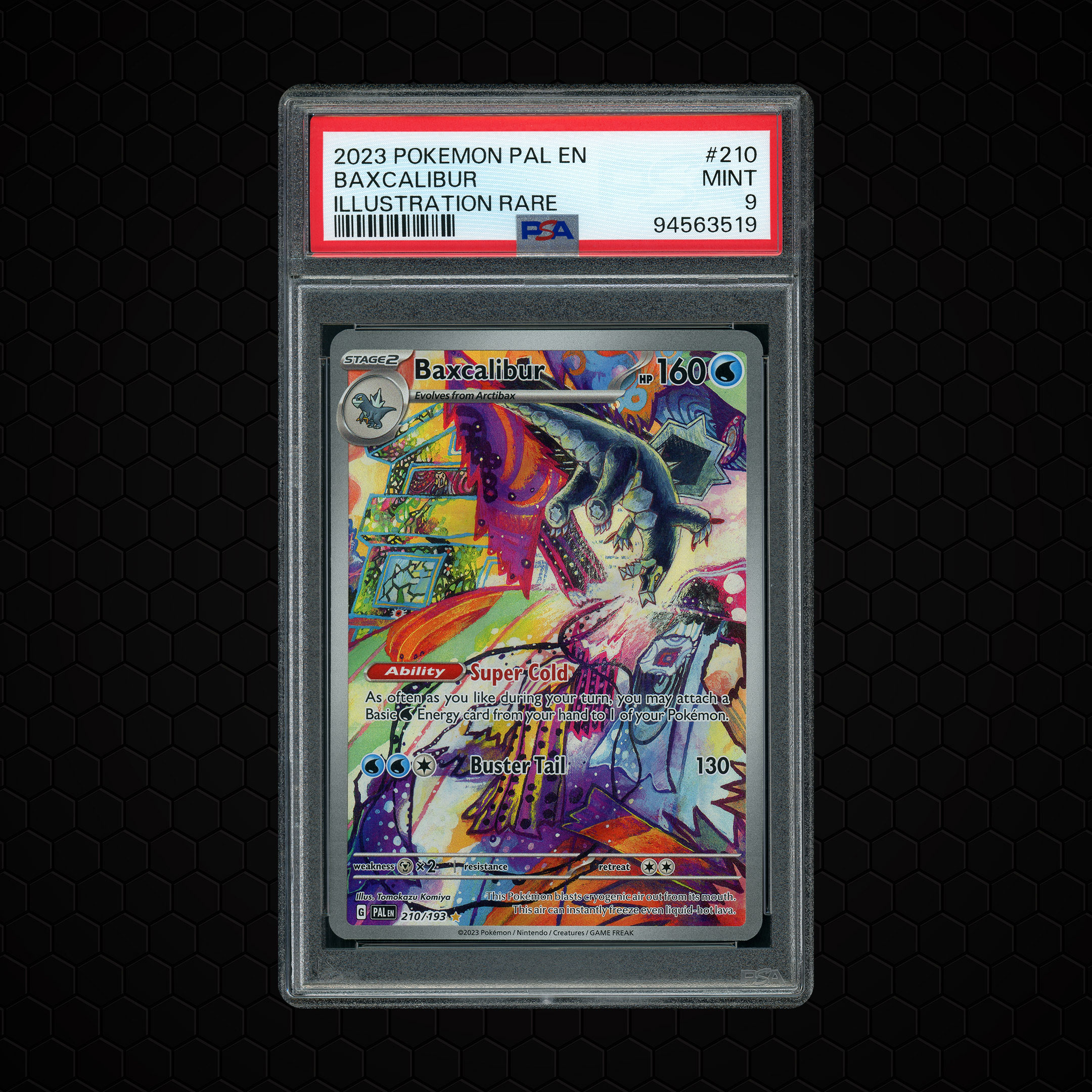 2023 Paldea Evolved Baxcalibur #210 PSA 9