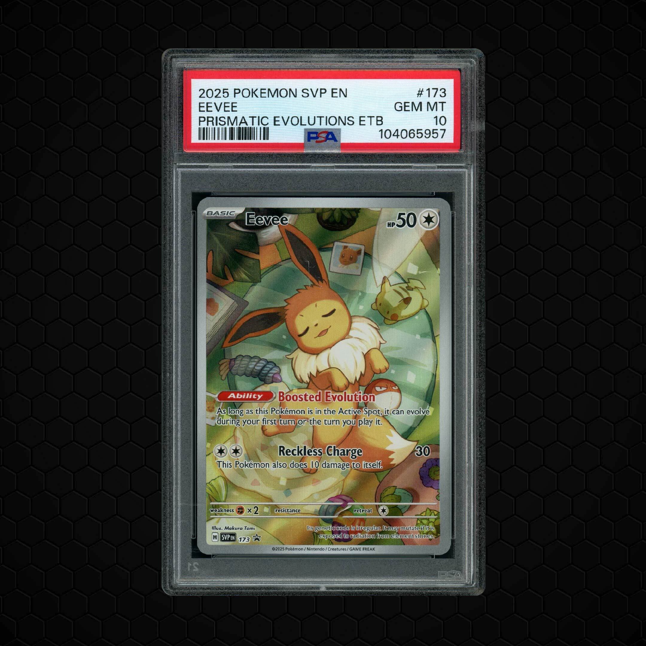 2025 Prismatic Evolutions Eevee #173 PSA 10