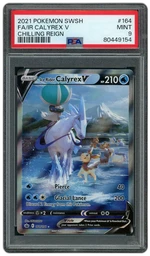 2021 Chilling Reign Ice Rider Calyrex V #164 PSA 9 on Beezie.