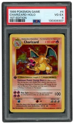 1999 Game 1st Edition Charizard #4 PSA 4 on Beezie.