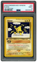 2000 Neo Genisis 1st Edition Elekid #22 PSA 9 on Beezie.