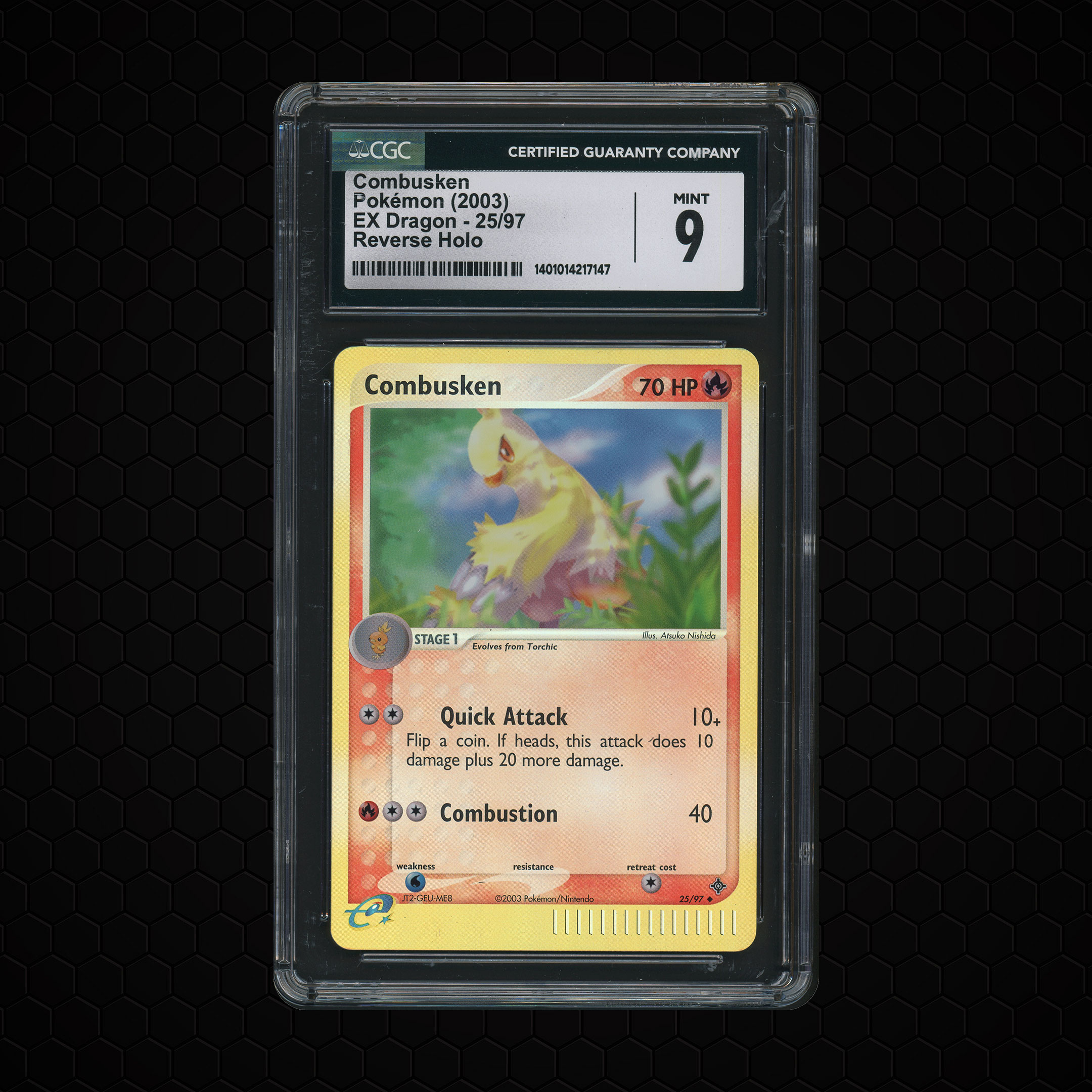 2003 EX Dragon Combusken #25 CGC 9