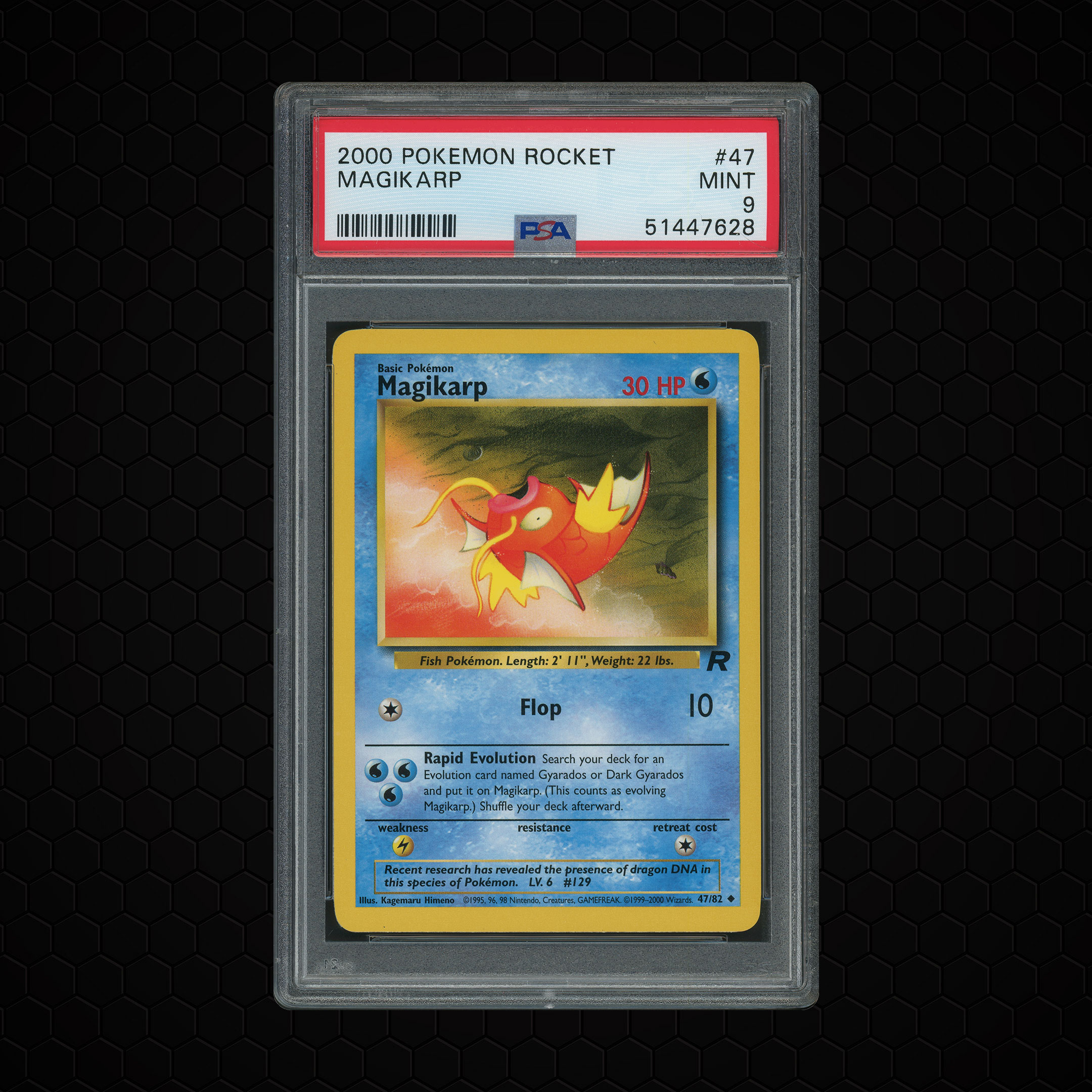 2000 Team Rocket Unlimited Magikarp #47 PSA 9