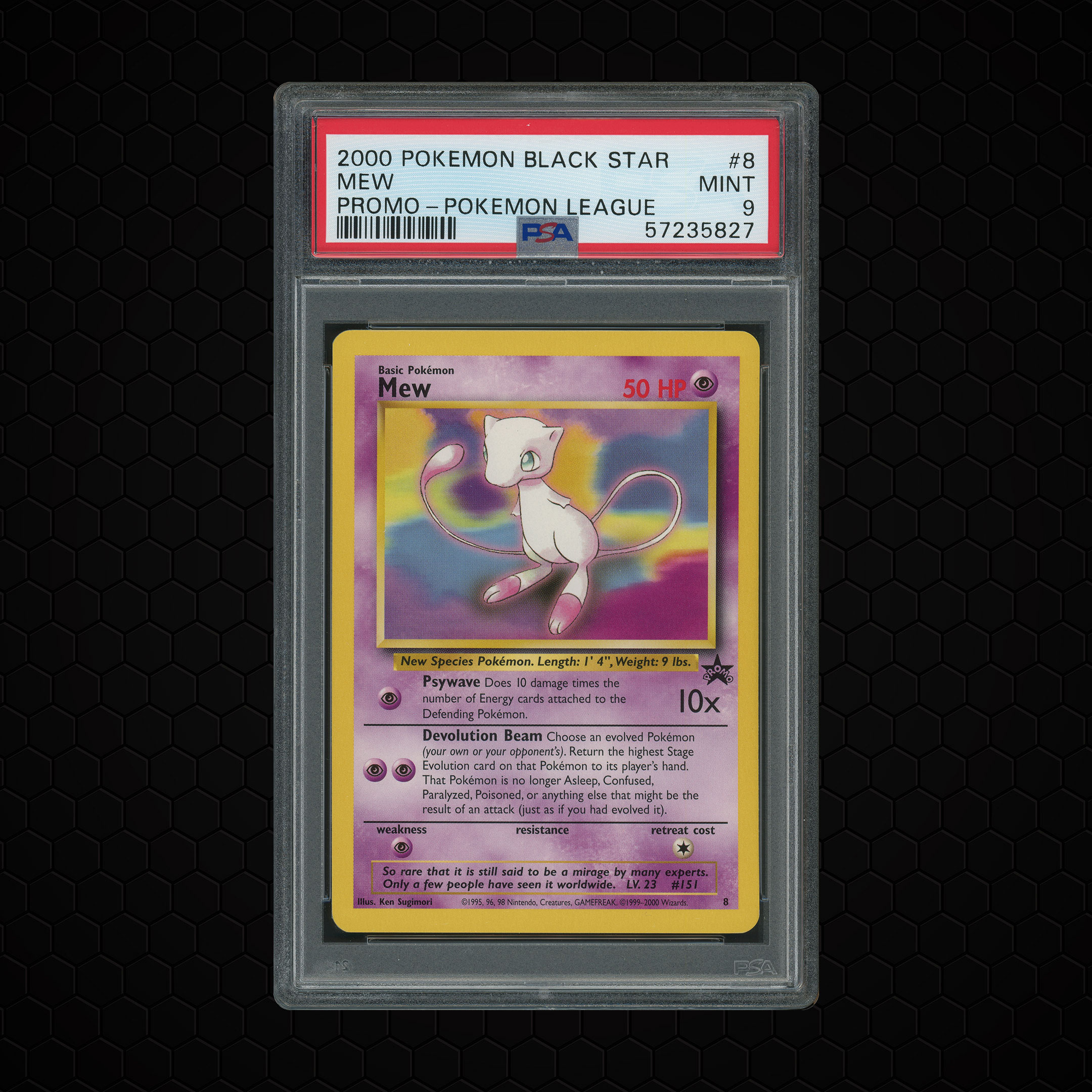 2000 Black Star Promos Mew #8 PSA 9