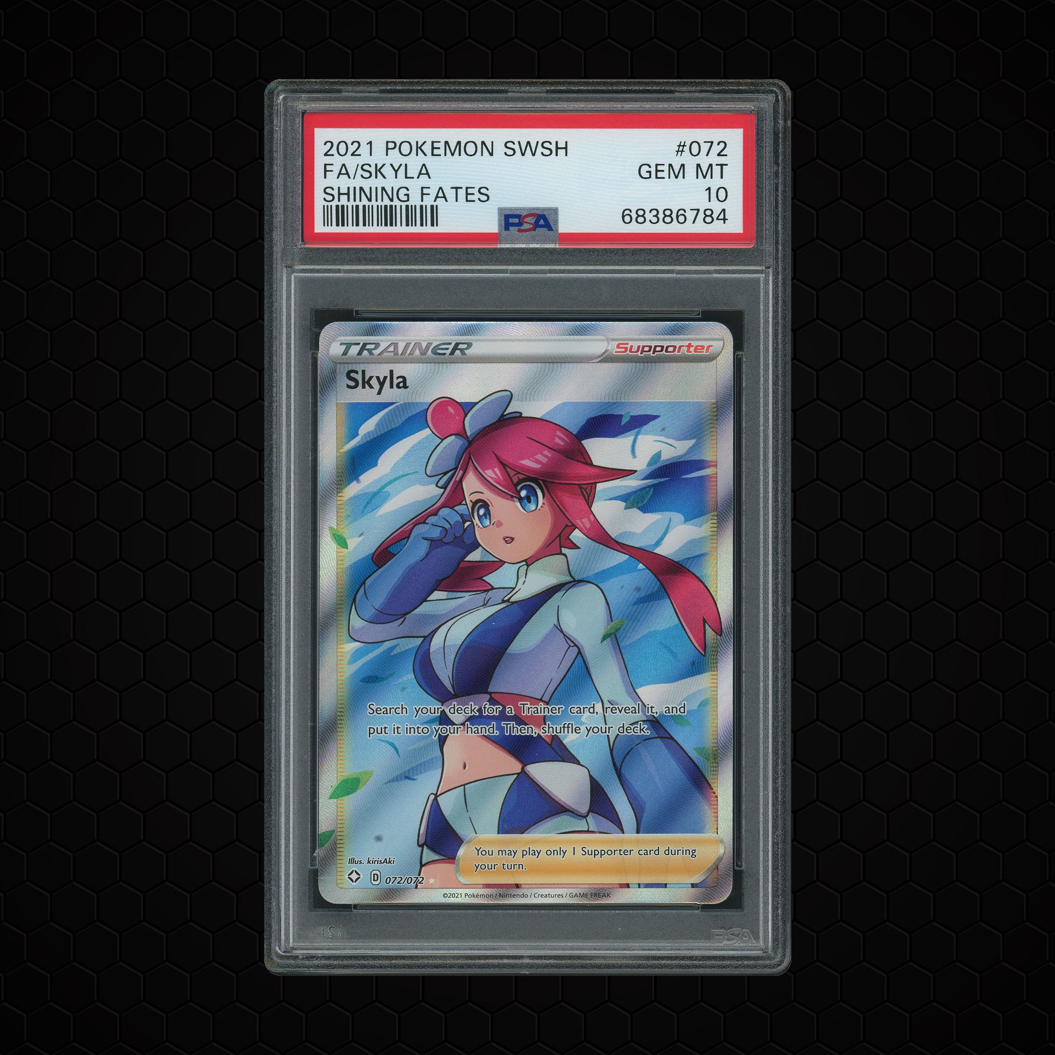 2021 Shining Fates Skyla #72 PSA 10