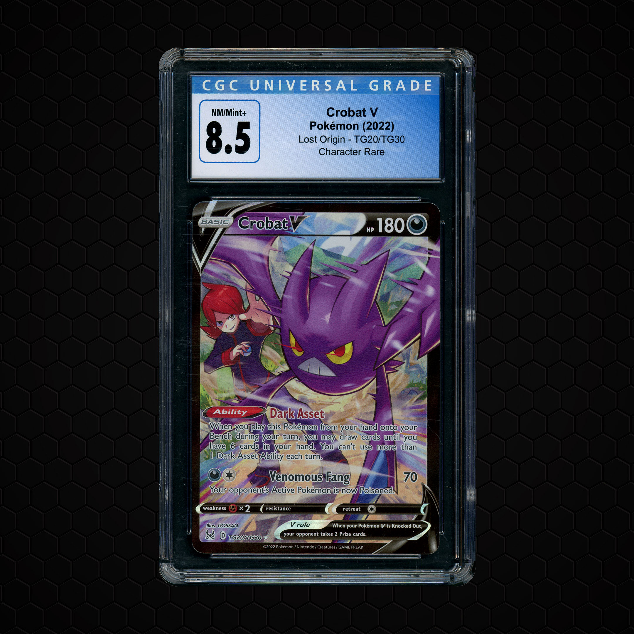 2022 Lost Origin Crobat V #TG20 CGC 8.5