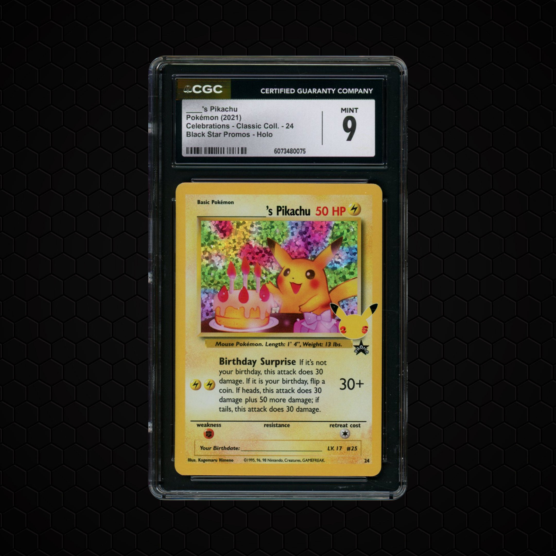2021 Celebrations_____'s Pikachu #24 CGC 9