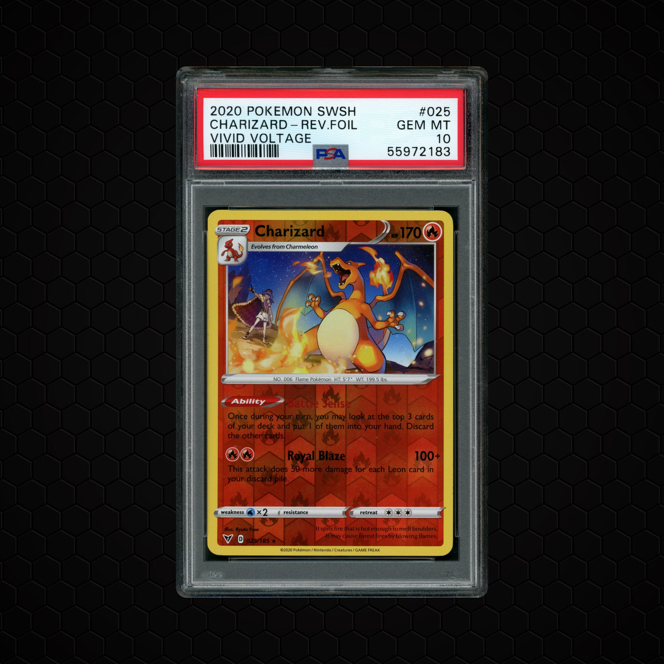 2020 Vivid Voltage Charizard #25 PSA 10