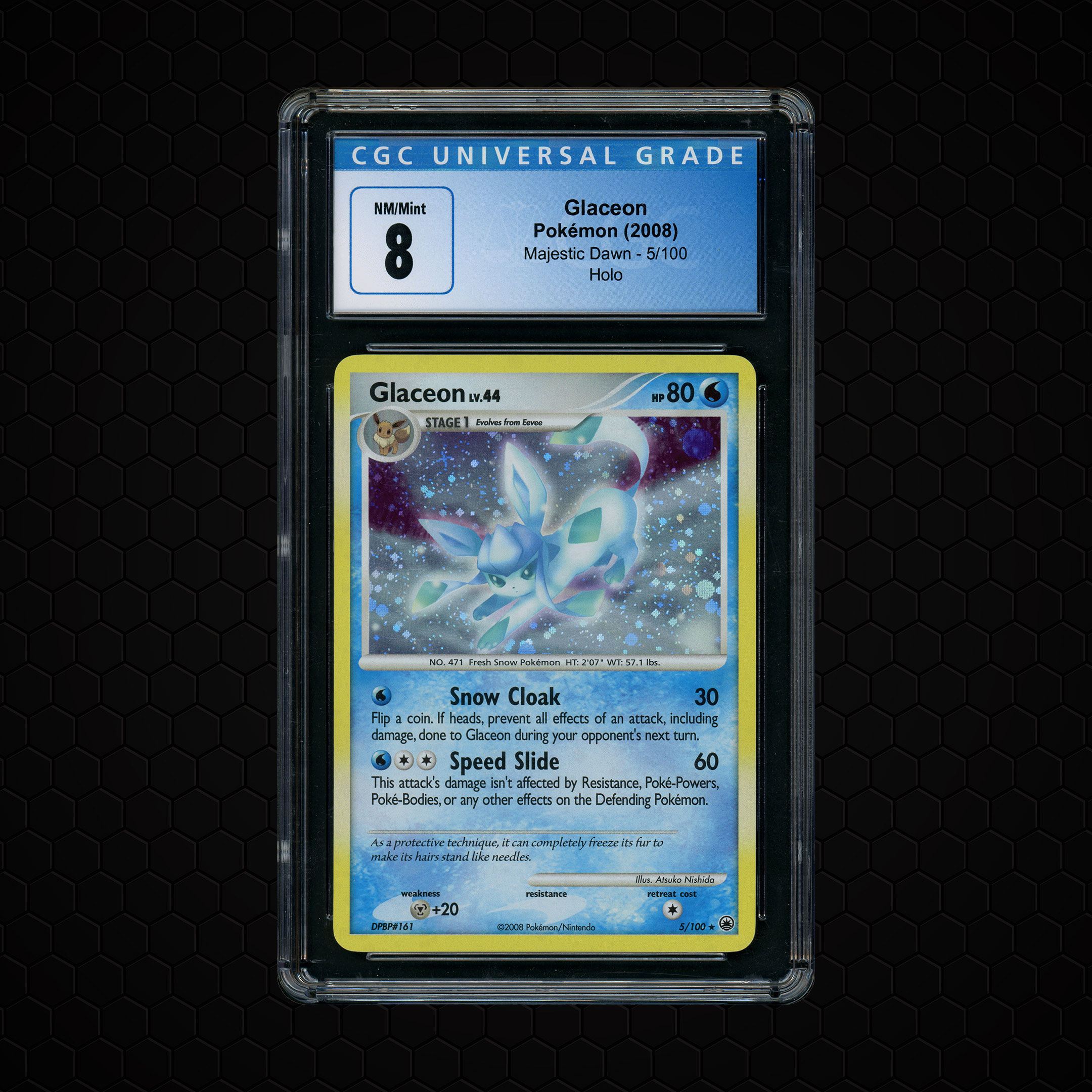 2008 Majestic Dawn Glaceon #5 CGC 8