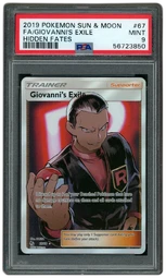 2019 Hidden Fates Giovanni's Exile #67 PSA 9 on Beezie.