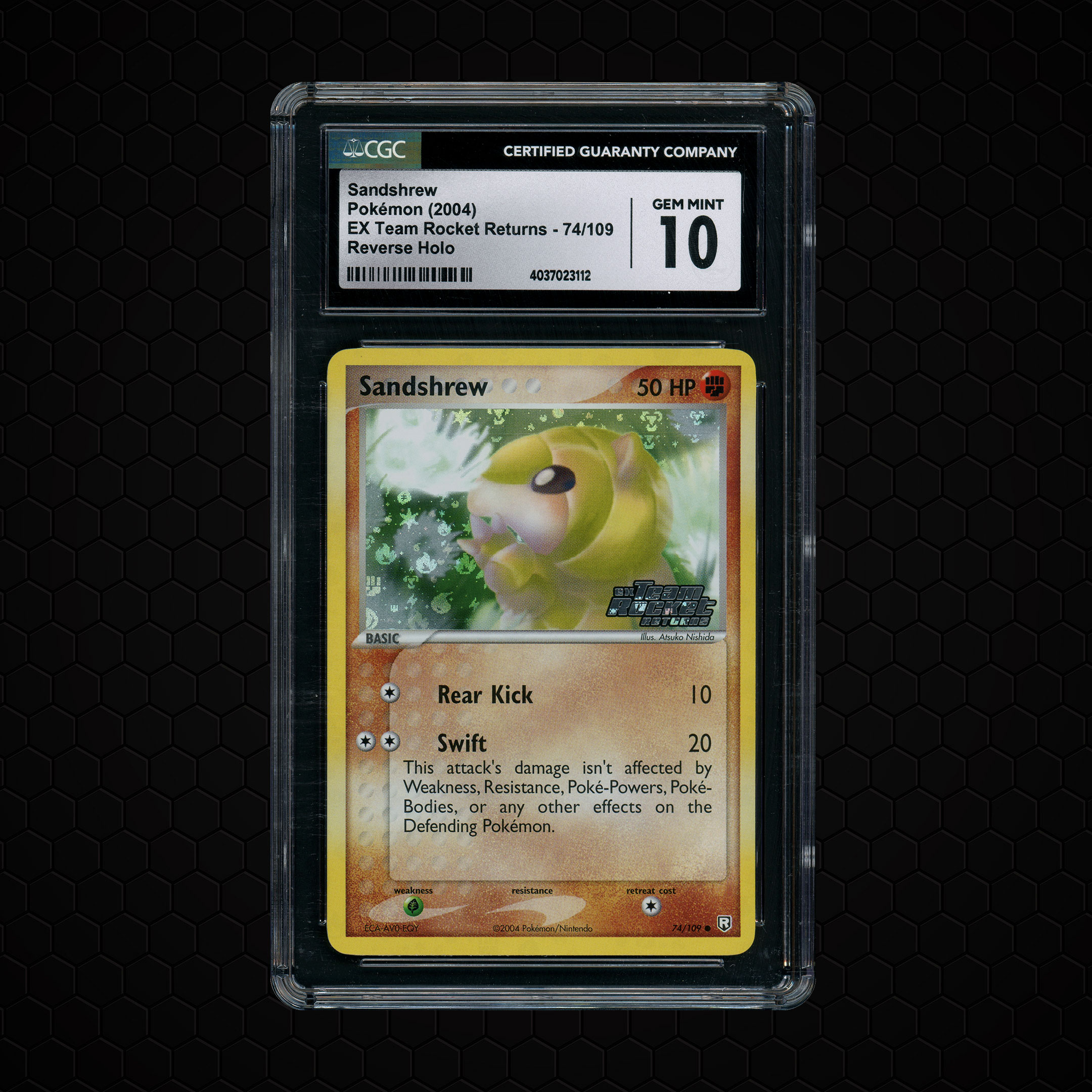 2004 EX Team Rocket Returns Sandshrew #74 CGC 10