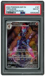 2024 Surging Sparks Ceruledge #197 PSA 8 on Beezie.