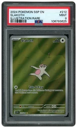 2024 Surging Sparks Slakoth #212 PSA 9 on Beezie.