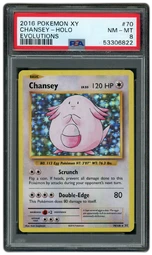 2016 Evolutions Chansey #70 PSA 8 on Beezie.