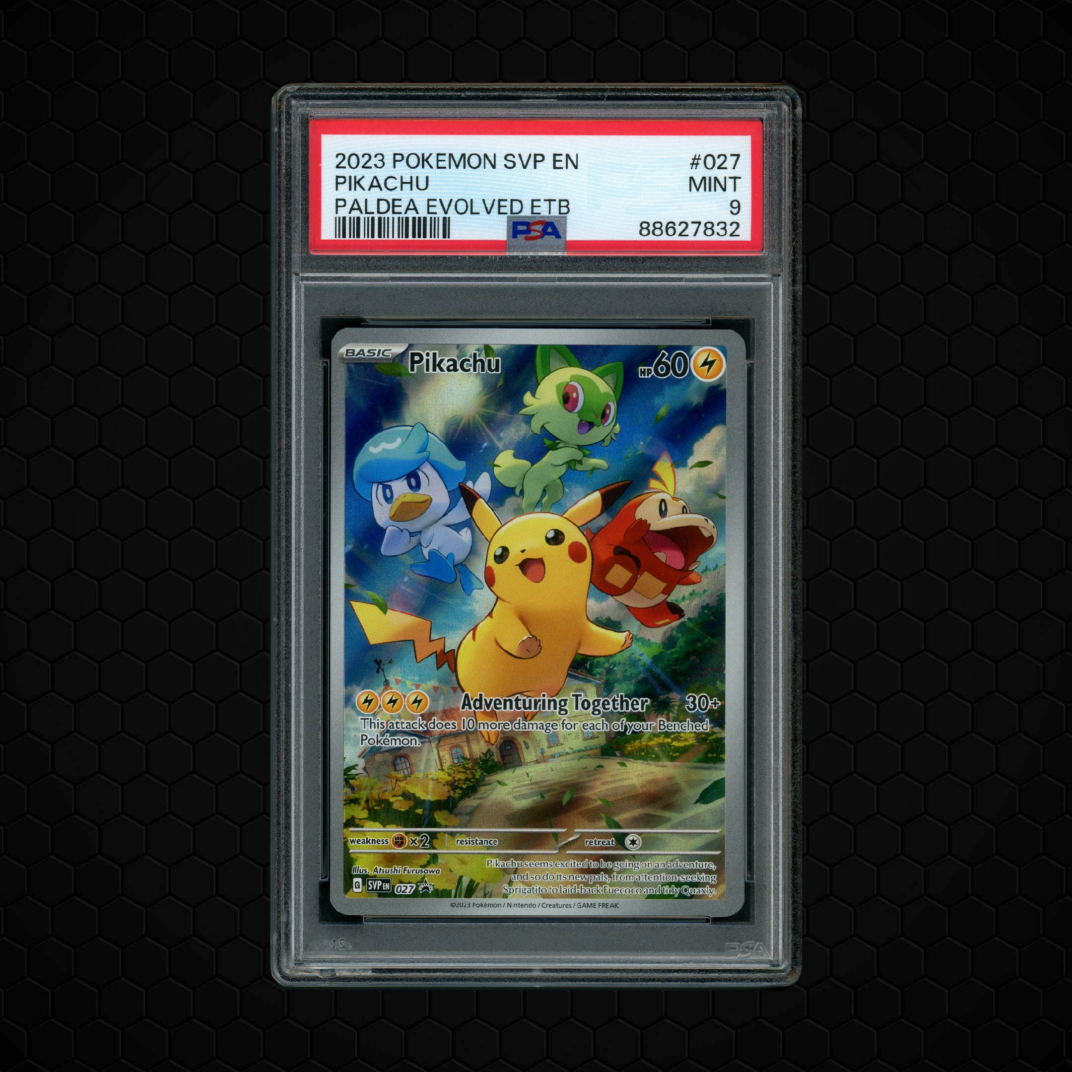 2023 Paldea Evolved Pikachu #27 PSA 9